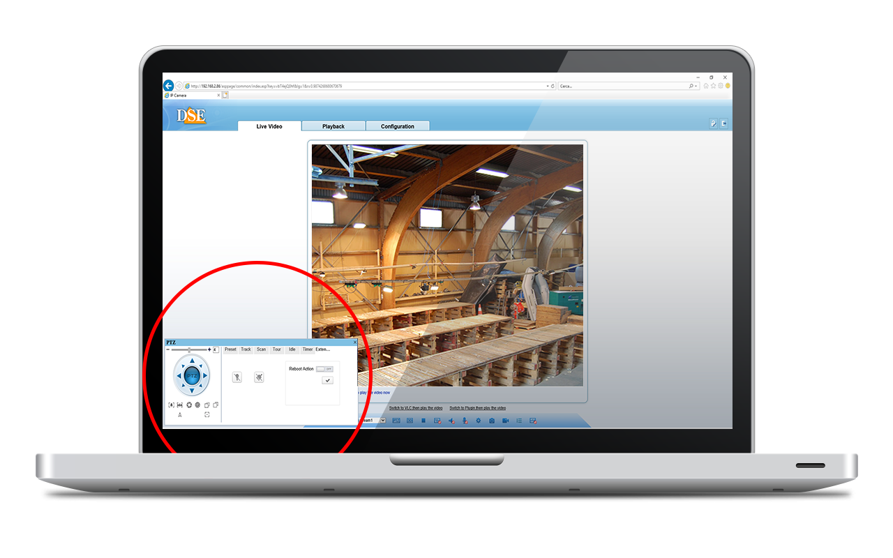 IP camera browser control
